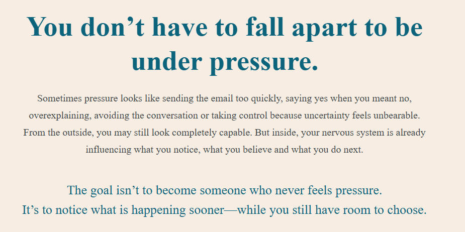 Calm is a Skill
