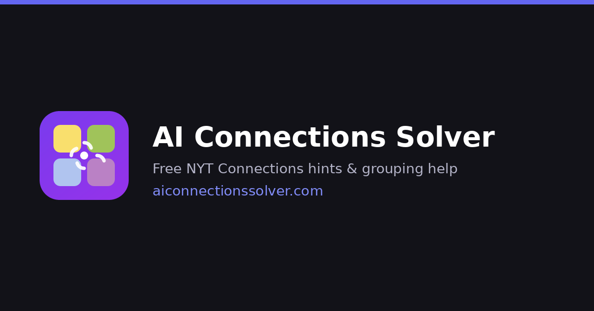 AI Connections Solver