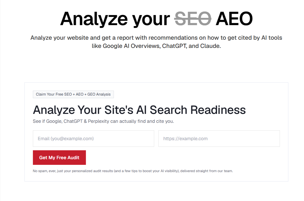 Appsrow AEO Analyzer